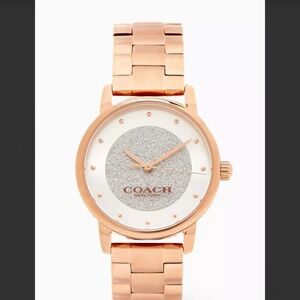 Coach Grand Quartz Rose Gold Tone Women's Watch